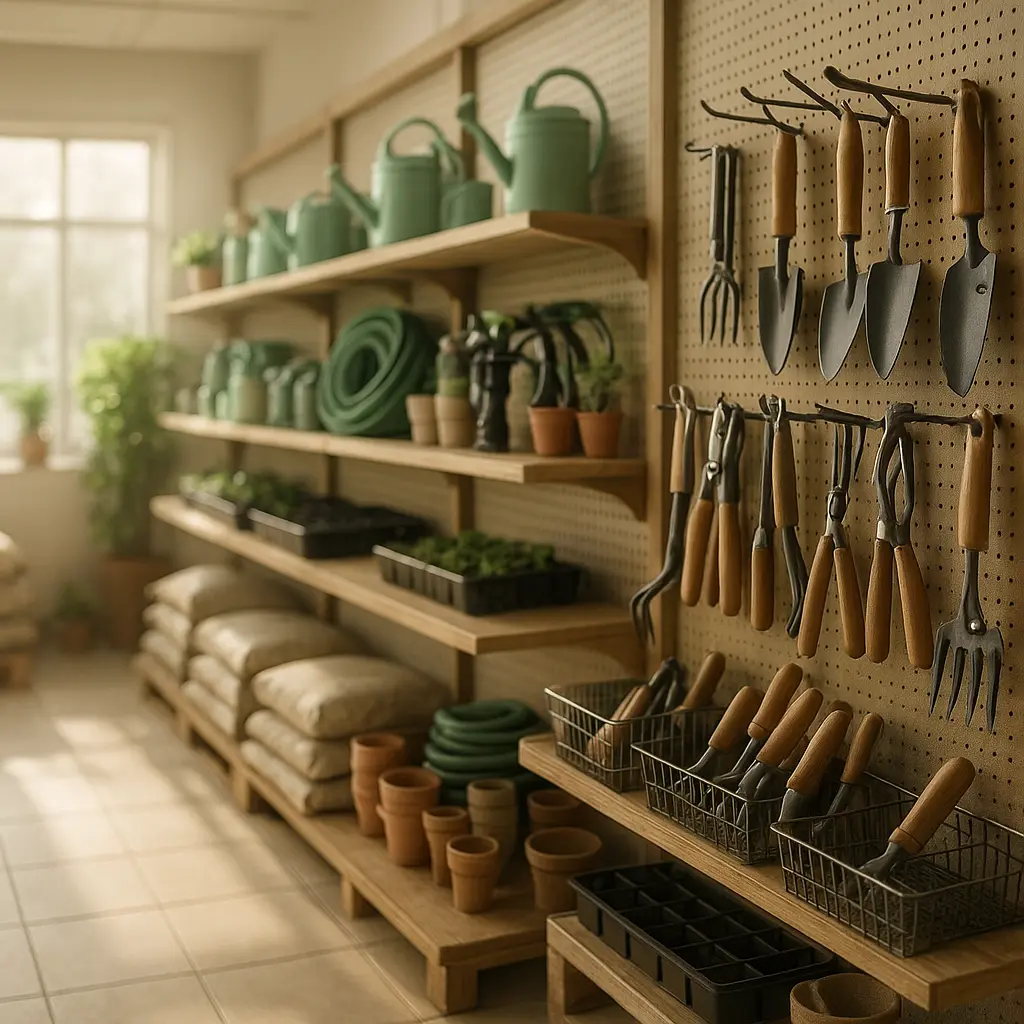 Gartengeschäft Innenraum